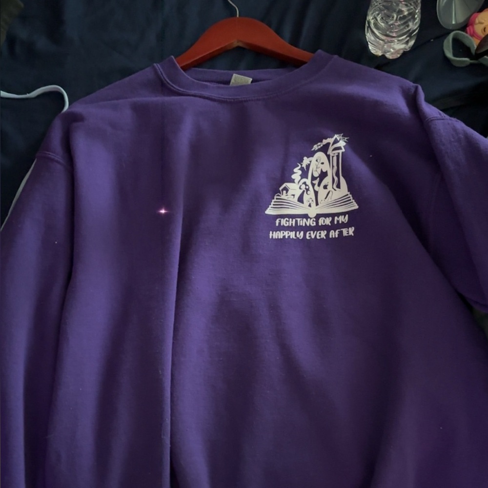 Purple Graphic Men's Sweater